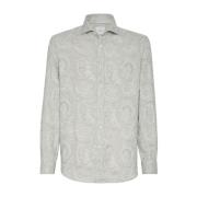 Paisley Print Casual Skjorte