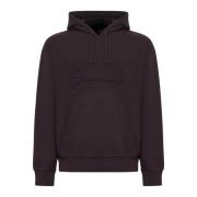 Logo Embossed Drawstring Hoodie