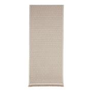 Beige Gancini Jacquard Uldtørklæde