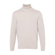 Krem Merino High Neck Sweater