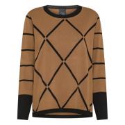 Nerine Sweater Beige Sort Kvinder