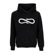 Sort Letvægts Logo Hoodie med Hætte