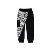 Sort Grafiske Sweatpants