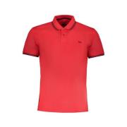 Rød Bomuld Polo Shirt Slim Fit