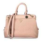 Elegant Pink Chain Handle Shoulder Bag