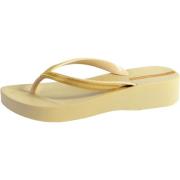 Beige Guld Mesh Kile Flip Flops