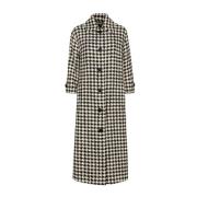 Houndstooth Trench Coat