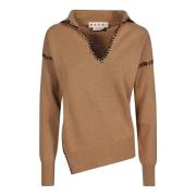 Stilfuld V-hals sweater