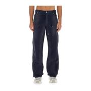 Cargo Jeans Straight Fit Bomuld Italien