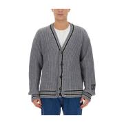 Italiensk Uldblanding V-Hals Cardigan