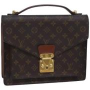 Pre-owned Canvas louis-vuitton-tasker