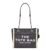 Denim Chain Tote Taske