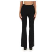 Ribbed Wide-Leg Trousers