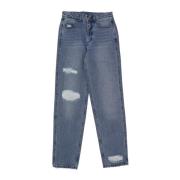 Slidte Denim Baggy Jeans Blå Indigo