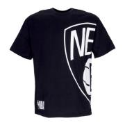 Brooklyn Nets Logo Oversized Tee Sort/Hvid