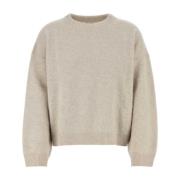 Sand Uldblanding Sweater