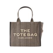 Multicolore Beige Tote Taske