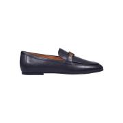 Sort læder Loafer Moccasin