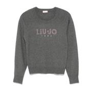 Rhinestone Crew Neck Sweater