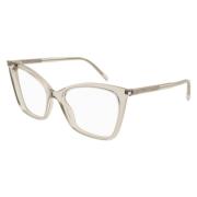 Beige Cat Eye Optiske Briller