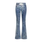 Blå Denim Flare Jeans