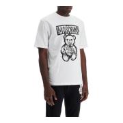 Teddy Bear Print Crew Neck T-shirt