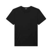 Sort Bomuld Jersey T-shirt