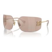 Guld/Lys Pink Solbriller SMU 54YS