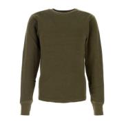 Stilfuld Army Green Bomuldssweater