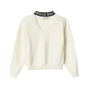 Hvid Sweater Elegant og alsidig