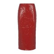 Pailletbesat Pencil Skirt