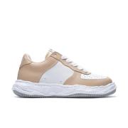 Wayne Læder Sneaker Beige Hvid