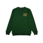 Grøn Crew Sweatshirt med Unik Stil