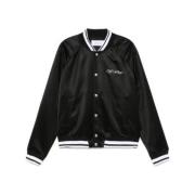 Satin Finish Bomber Jacket