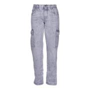 Klassiske Denim Jeans, Regular Fit, Knappelukning