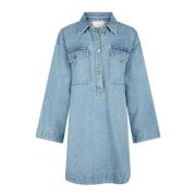 Denim Kjole Smoke Blue Oversized