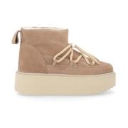 Beige Lav Platform Sandaler