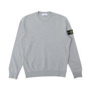 Crewneck Sweater i Polvere Melange