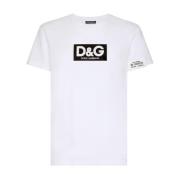 Logo Print Hvid T-shirt