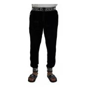 Sort Velvet Jogger Bukser