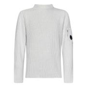 Hvid Sweater med Unikke Detaljer