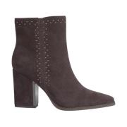 Side zip studded bootie