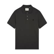 Tonal Eagle Polo Shirt Grå Bomuld