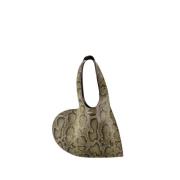 Python Mini Heart Tote Bag Grøn