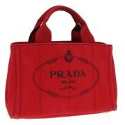 Pre-owned Canvas prada-tasker