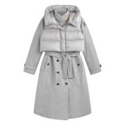 Dawn Nylon Trench Coat med Dun