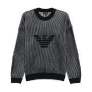 Blå Fiskerstrik Sweater