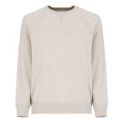 Beige Uld Kashmir Silke Sweater