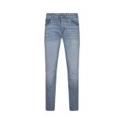 Slim Fit Blå Denim Jeans