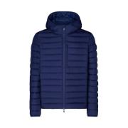 Eclipse Blue Letvægts Puffer Jakke